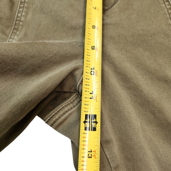 By Anthropologie Size 16W Olive Green Austin Utility Embroidered Pants Granola - Picture 9 of 13